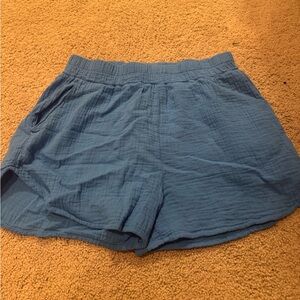 Bobi Blue Gauze Shorts